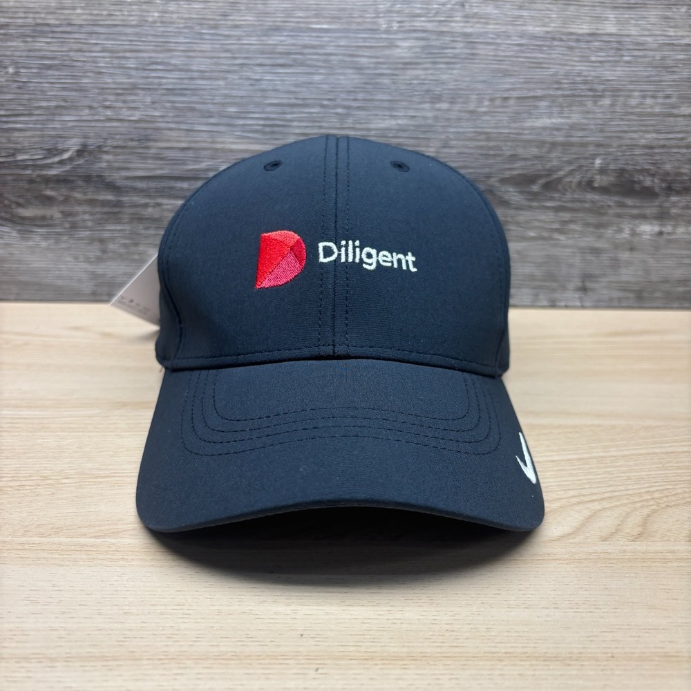 Nike Hat Cap Strap Back Black Diligent Logo Golf Performance Dri Fit Legacy91 Ne